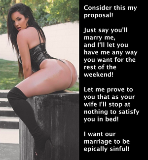 I gave her the biggest 'Yes' ever!