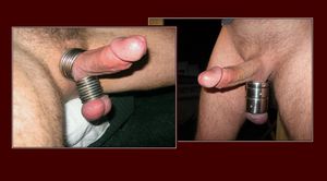 cockrings and ballstretching fun