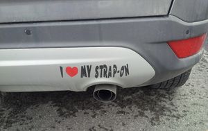 Strapon bumper sticker