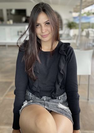 Victoria Cortez upskirt thong