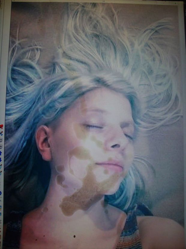 blonde teen cumtribute