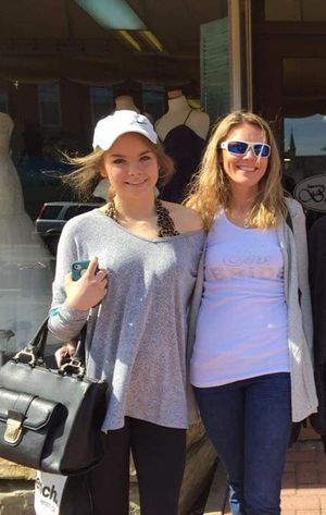 Bella and mom shopping