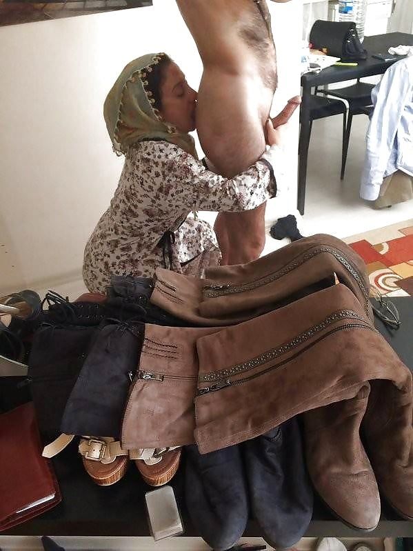 Turkish milf kissing my butt