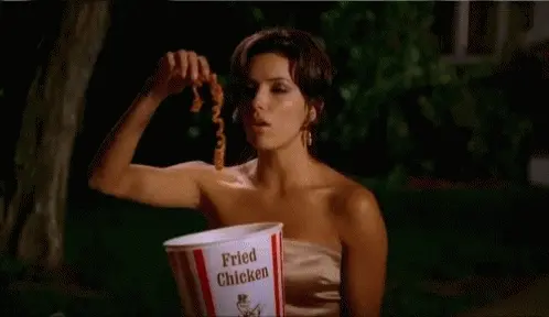 Desperate Housewives. A lady that eats like that is real.