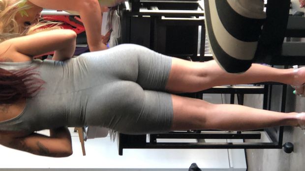 Lupita came over wearing a skin tight one piece. Her fat ass and fat pussy looked so good