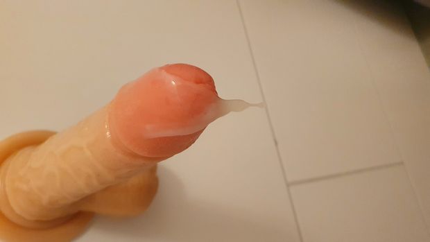 Cum dripping dildo
