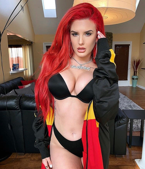 Justina Valentine in Black bra and panties