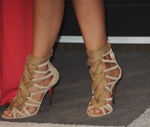 Her shoe game is sexy.