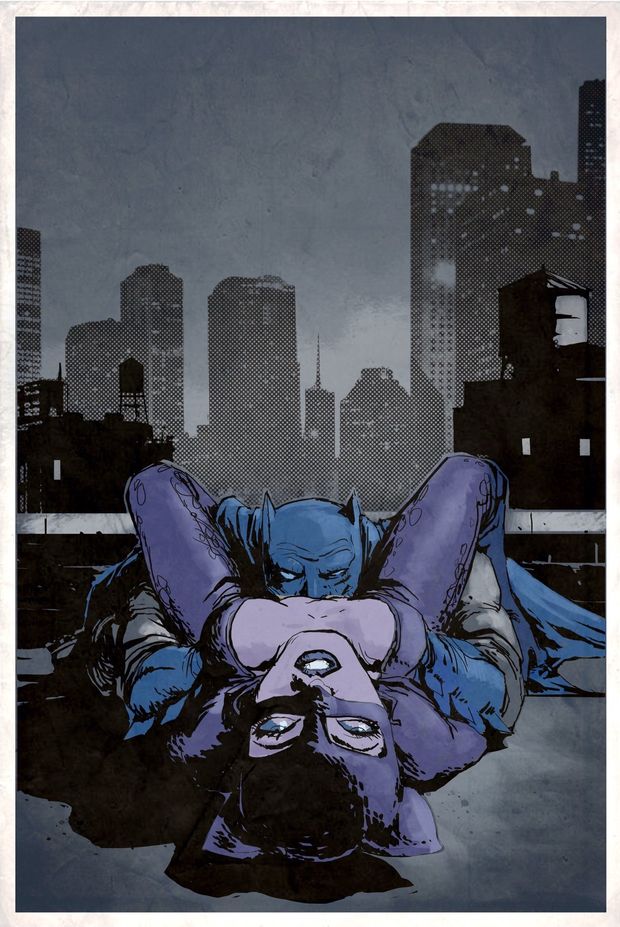 Batman eating Catwoman’s “kitty”