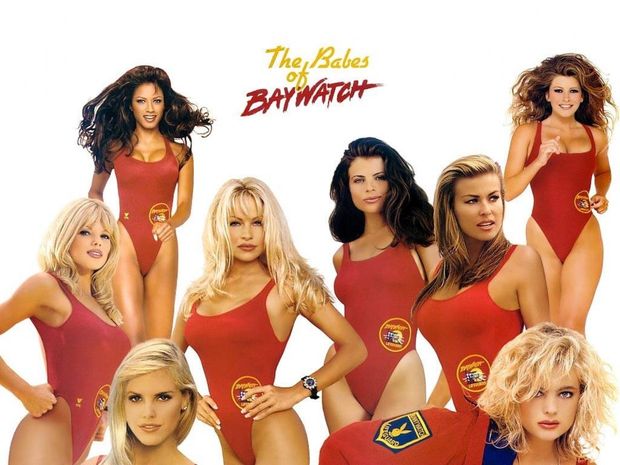 There are 7 other Baywatch babes, but for Pamela, this represents her 8th cover appearance for PB.
