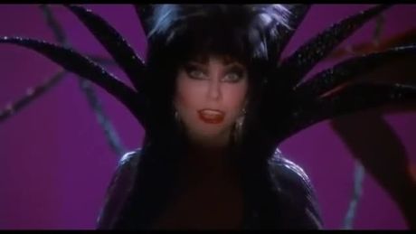 1 of the most iconic scenes ever seen & done by Elvira, Mistress of the Dark.
