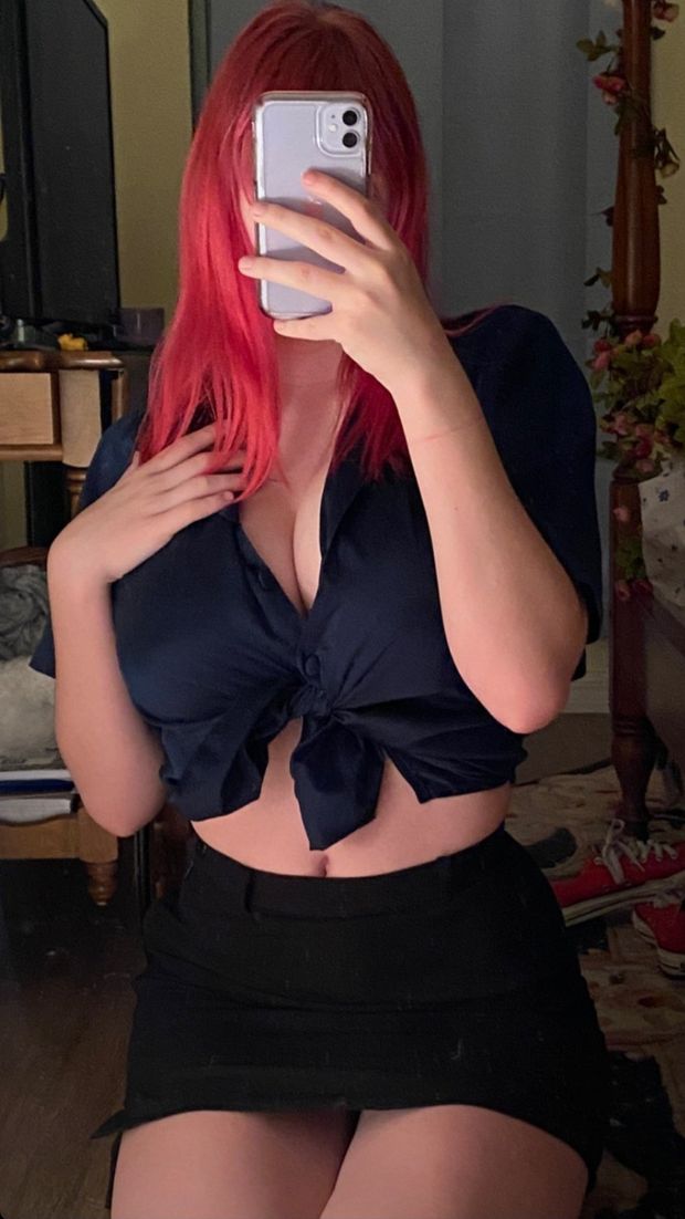 pink hair big tits