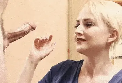 blonde hot cumshot
