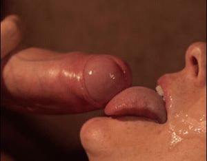Cleaning him after ejaculation