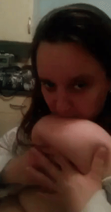first time tits suck self