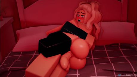 Roblox slut enjoys getting fucked