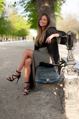 beauty on a bench