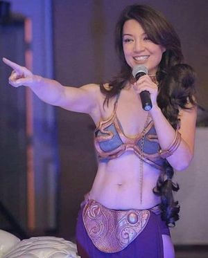 Ming-Na Wen Princess Leia Sexy Cosplay