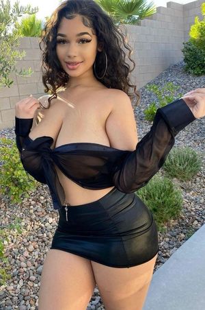 Lexie huge boobs braces black dress