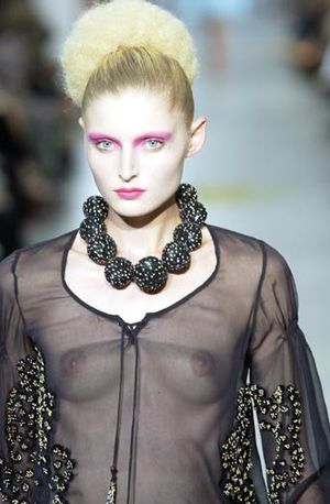 Runway rack on display. Breezy.