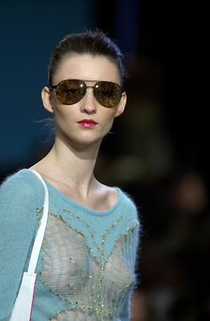 Runway rack on display. Breezy.