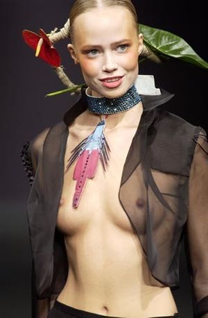 Runway rack on display. Breezy.