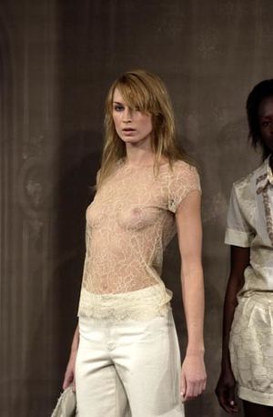 Runway rack on display. Breezy.