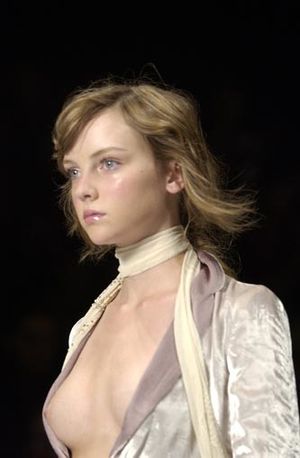 Runway rack on display. Breezy.