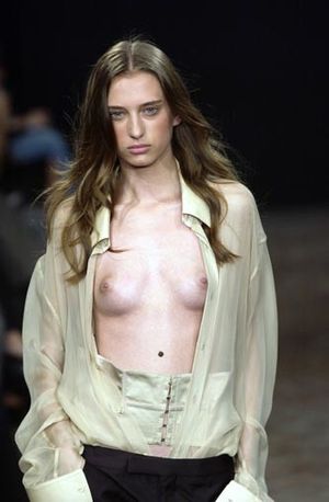 Runway rack on display. Breezy.