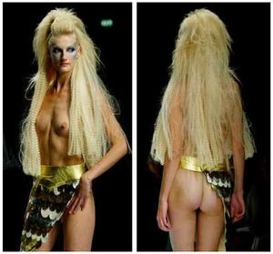 Runway rack on display. Breezy.