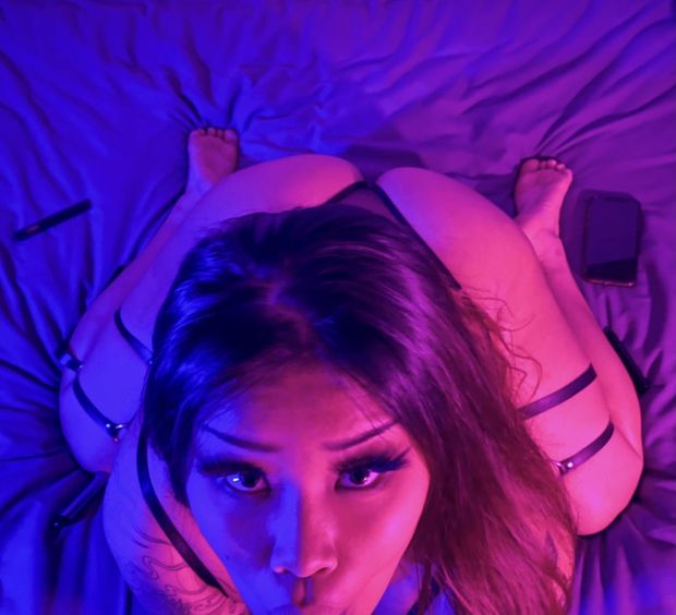 Asian beauty in POV