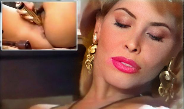 Milly closes her eyes and enjoys with a vibrator in her soaking wet pussy