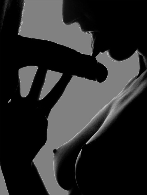 Backlit dick lick