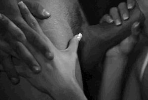 Holding hands during blowjob