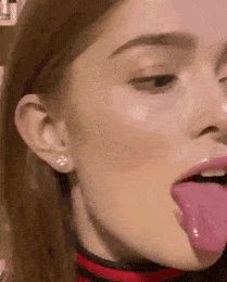 Jia Lissa sexy tongue and wink.