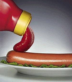 Who puts ketchup on wieners