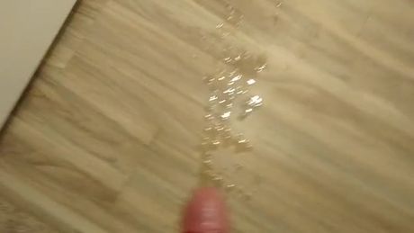 Stroking my cock and cumming