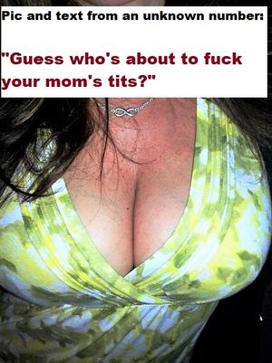 Mom is about to get titty-fucked