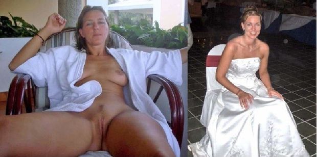 The bride shares her charms