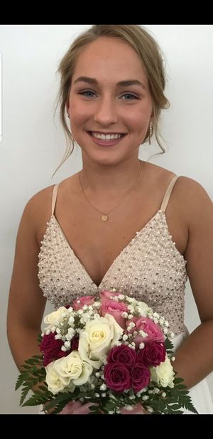 cute blonde in dress