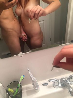 dominant girlfriend locks her boyfriend in chastity