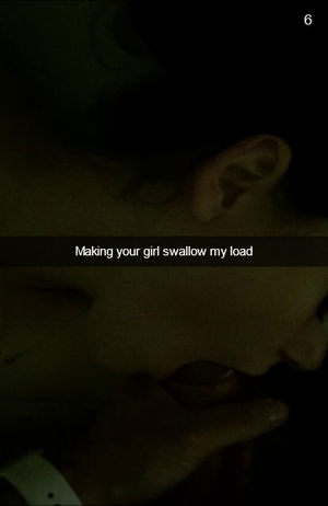 Making your gf swallow my load