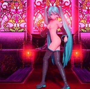Nude Hatsune Miku cute ass dance World is Mine Project Diva