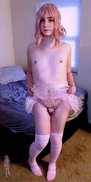 sexy caged sissy
