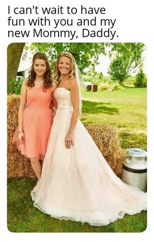 Shaelee daddy bride mom