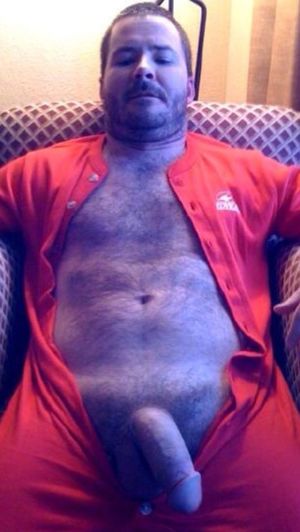 Hot hairy daddy big fat beautiful cock