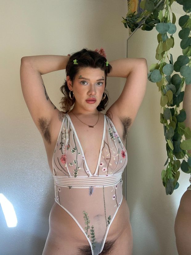 Hairy pits tits and bush