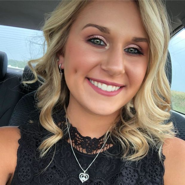 blonde selfie in the car