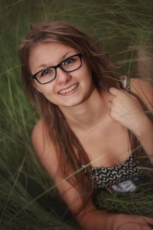 glasses teen outside