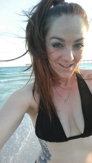 bikini top selfie